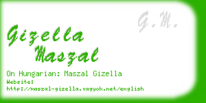 gizella maszal business card